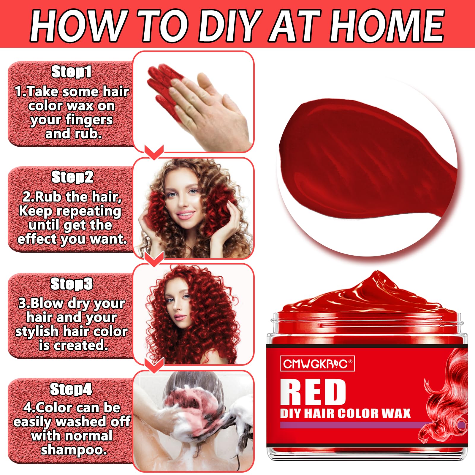 CMWGKBC holiday party-ready hair color wax look