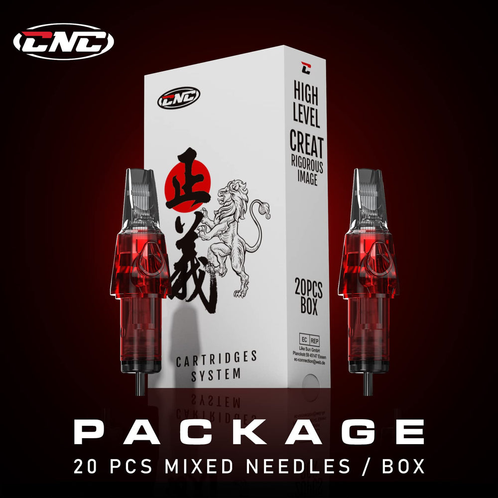 CNC tattoo cartridges easy twist assembly with standard grip compatibility