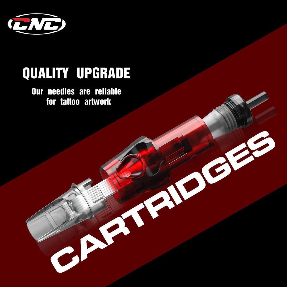 CNC tattoo cartridges mixed RM sizes offer versatile needle choices