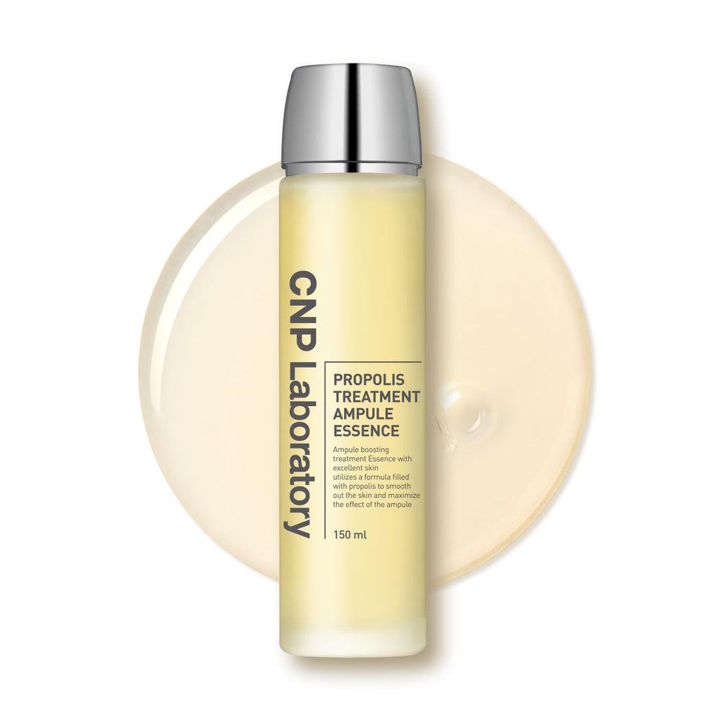 CNP Honey Glow Booster Toner bottle showcases hydrating formula for radiant, balanced skin