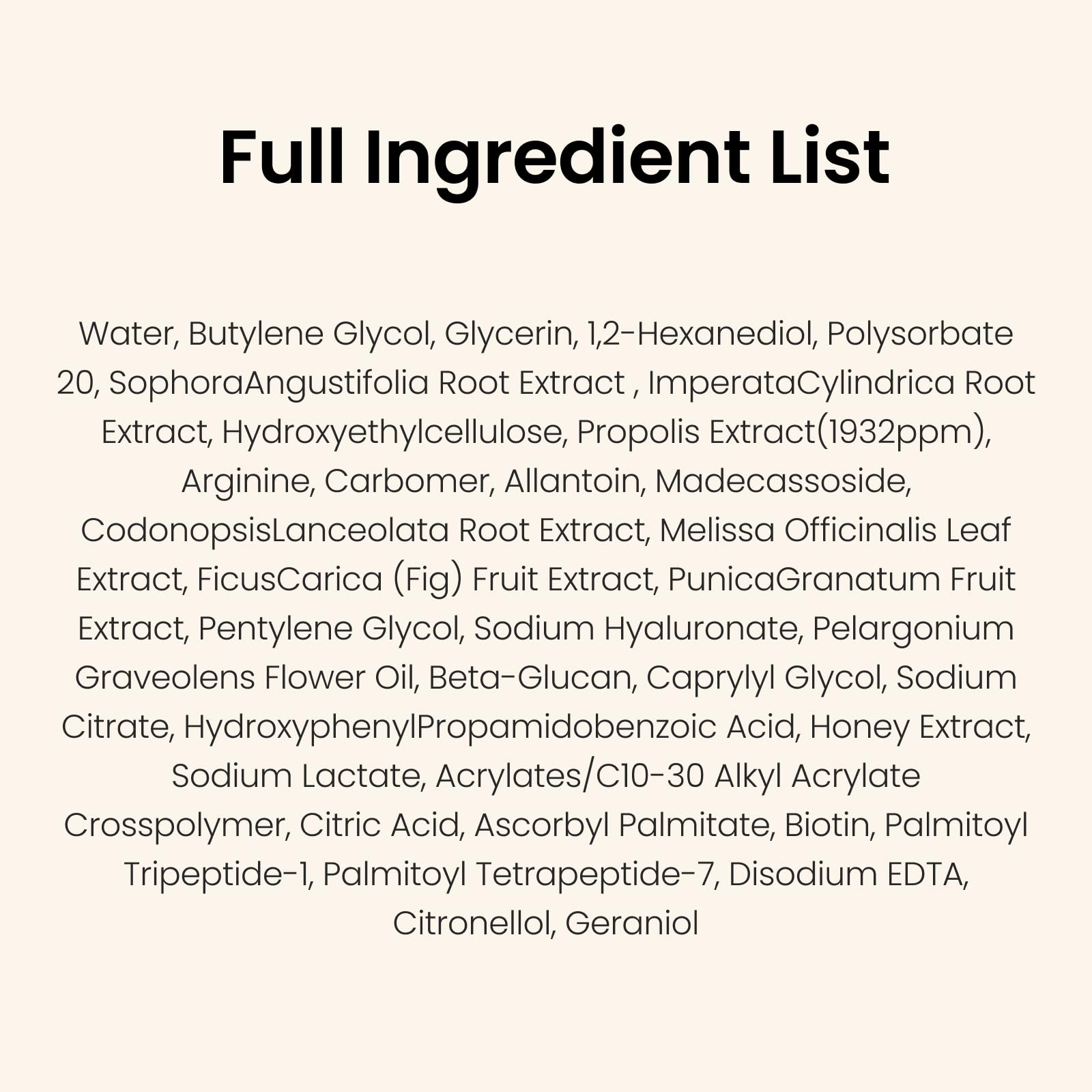 CNP Honey Glow Serum madecassoside soothes sensitive or irritated skin