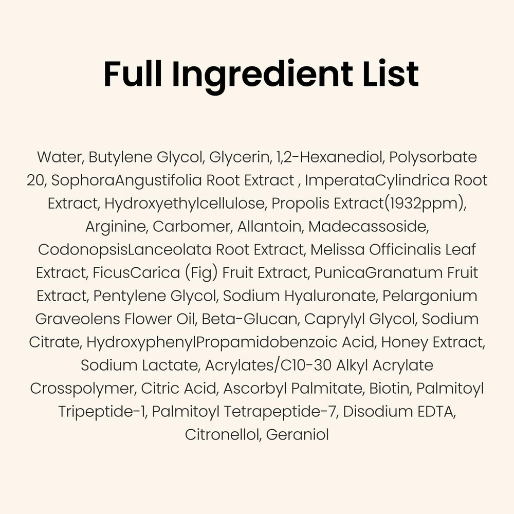 CNP Honey Glow Serum madecassoside soothes sensitive or irritated skin
