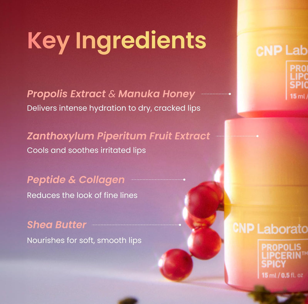 CNP Honey Lip Butter propolis-extract and Manuka honey for rich moisture