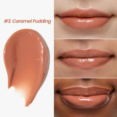 CNP Propolis Jelly Lipcerin gloss swatch highlights long-lasting shine and hydrated lips