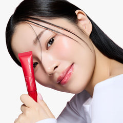 CNP Propolis Jelly Lipcerin Cherry Pie lip swatch highlights tinted shine and hydration.