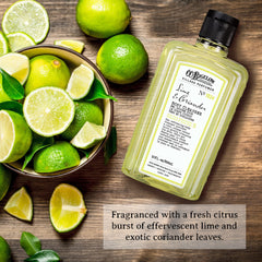 C.O. Bigelow Lime Coriander pump bottle for easy lather during daily showers