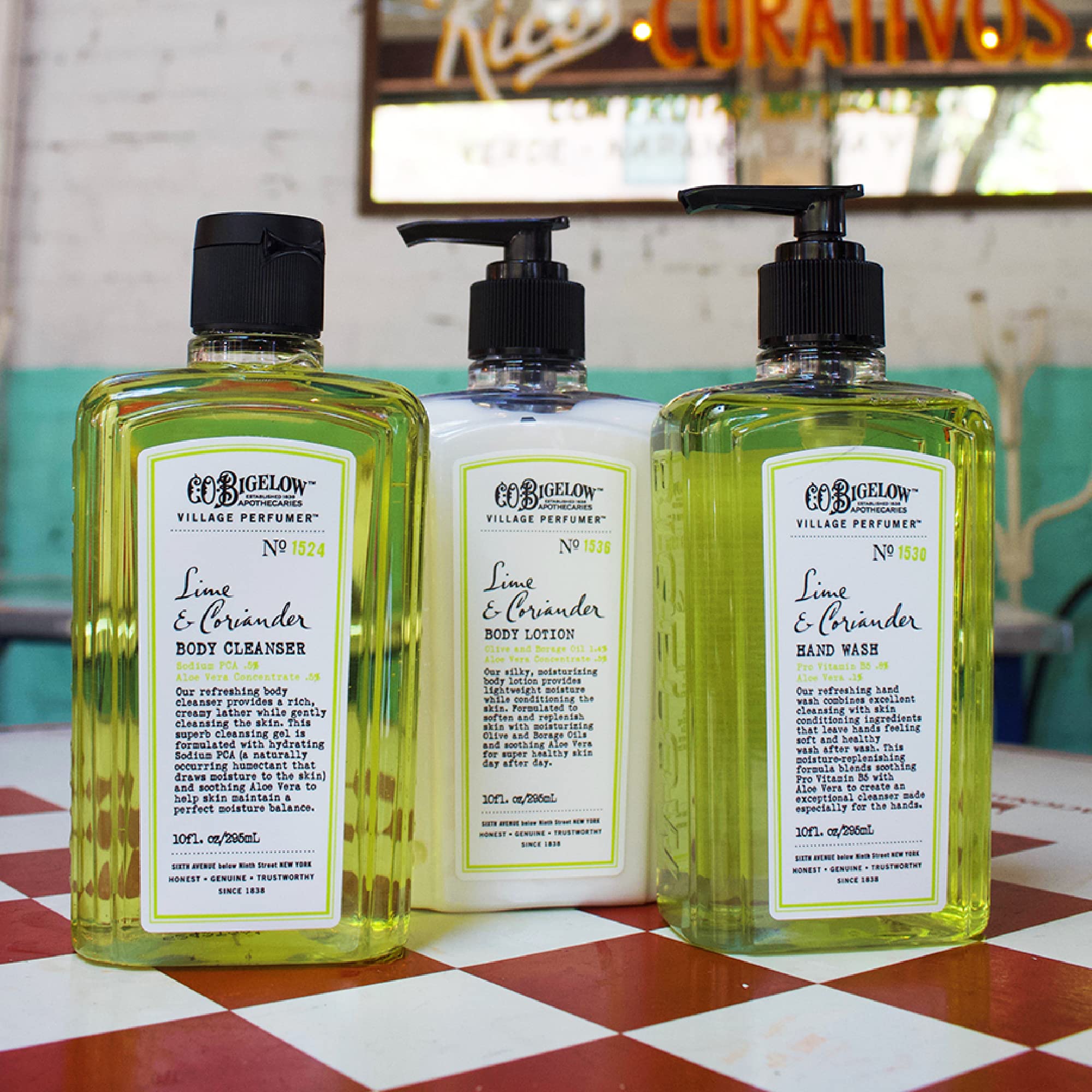 Morning shower with C.O. Bigelow Lime Coriander for a bright start