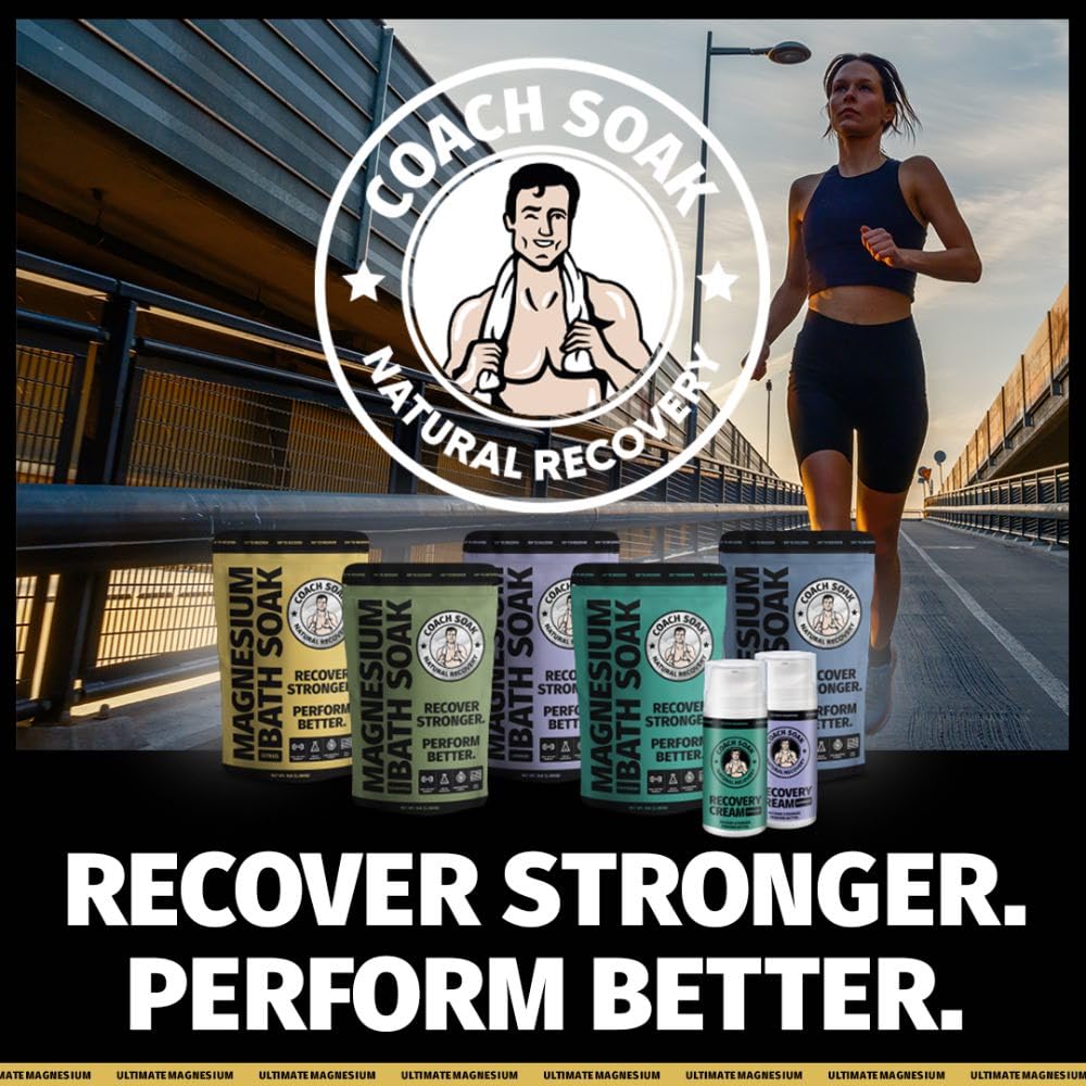 Coach Soak Recovery Bath Soak fresh citrus label highlights the energizing scent