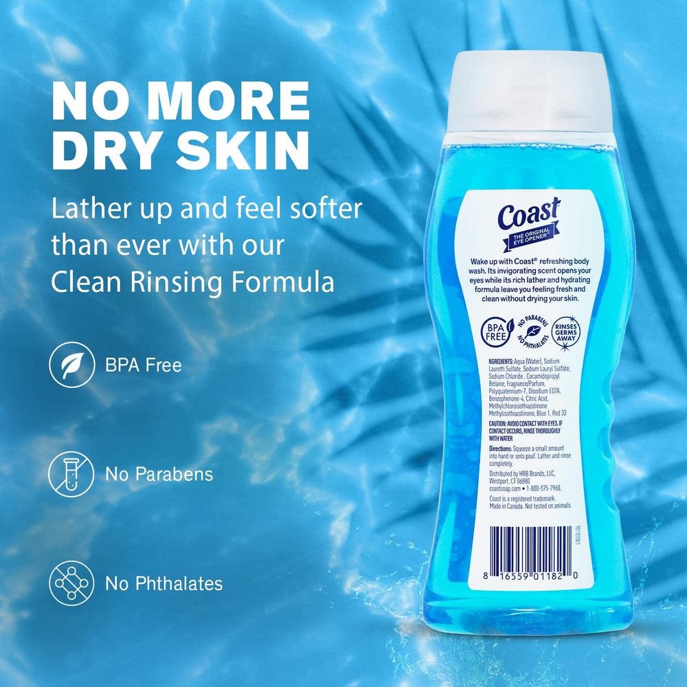 Coast 2-in-1 slip-resistant bottle designed for wet bathrooms