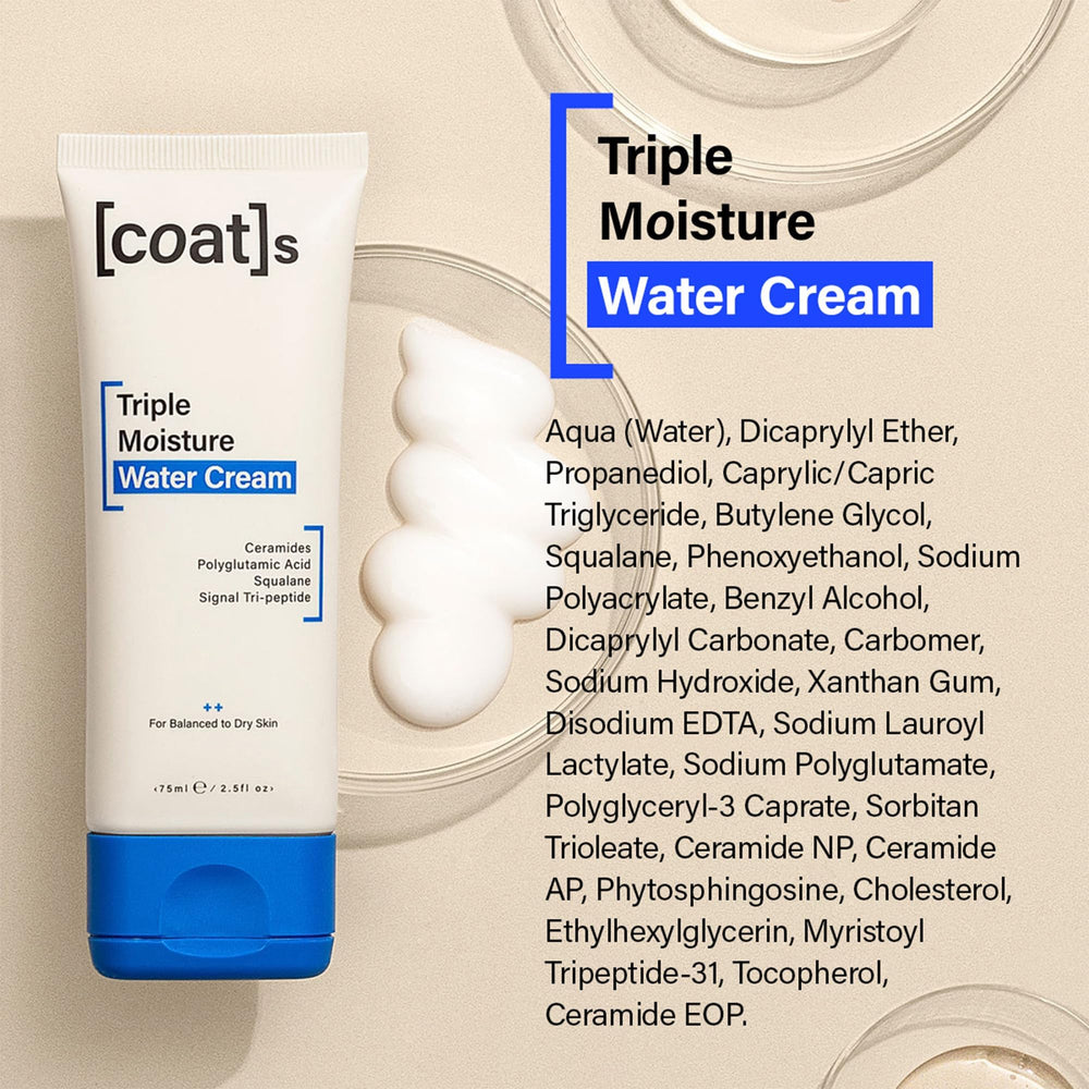 COATS product shot in flat lay emphasizes lightweight hydration.