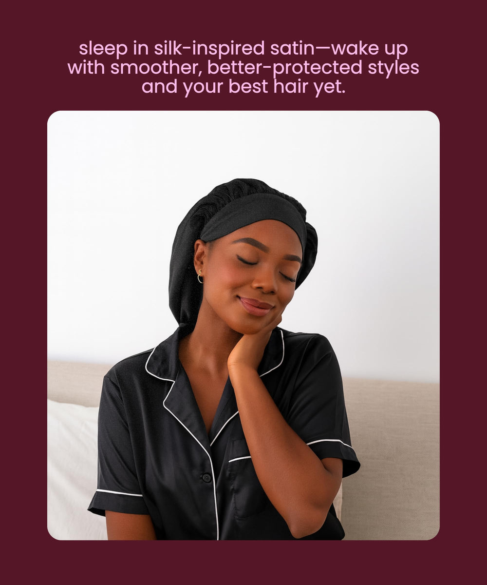 Cobana double-lined satin material closeup highlighting soft breathable protection