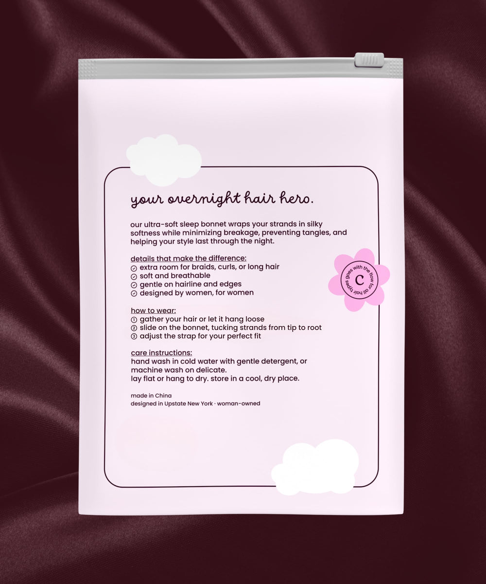Cobana woman-owned Upstate NY brand signaling thoughtful premium sleep-hair protection