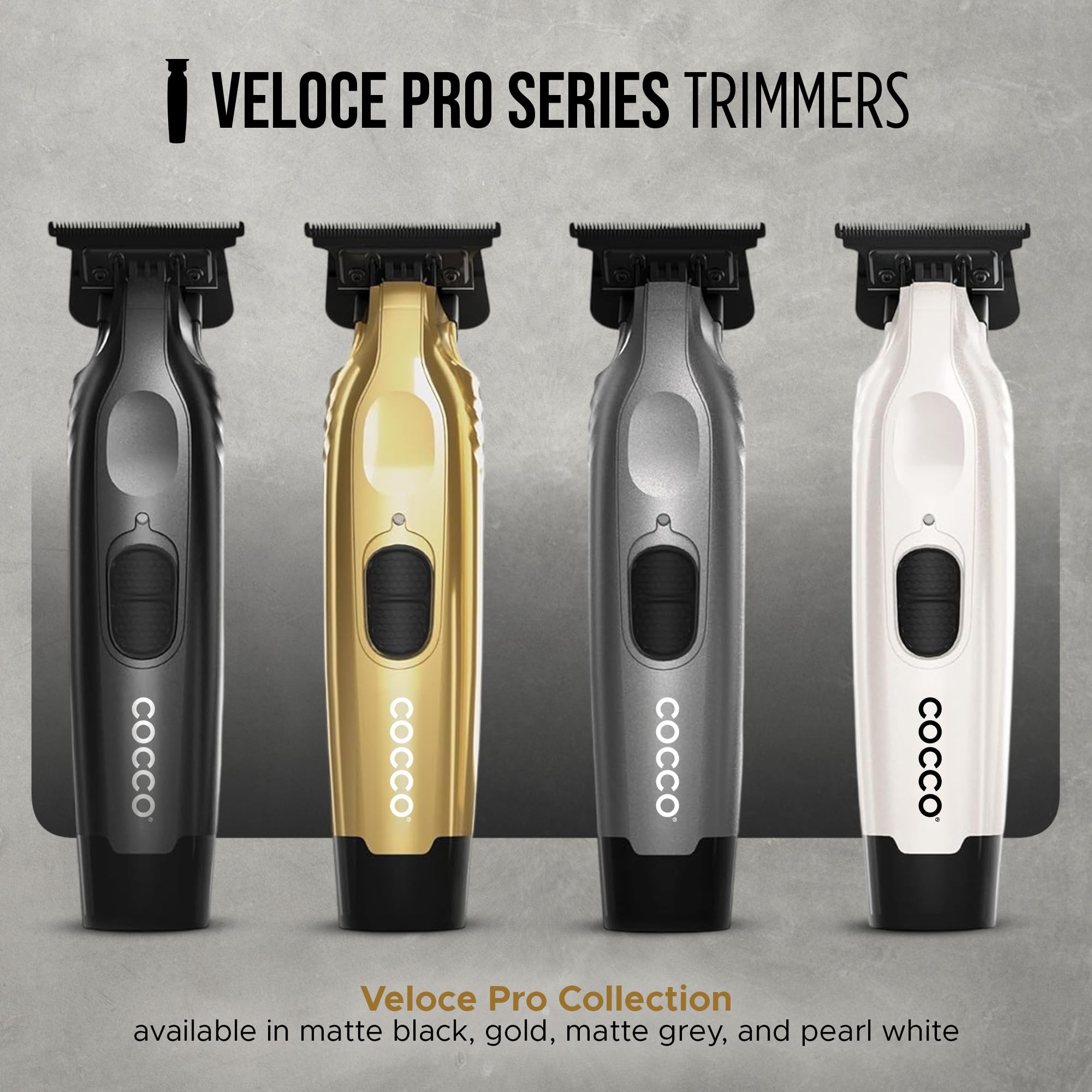 Cocco Veloce Pro Trimmer charging base in action readying cordless operation.