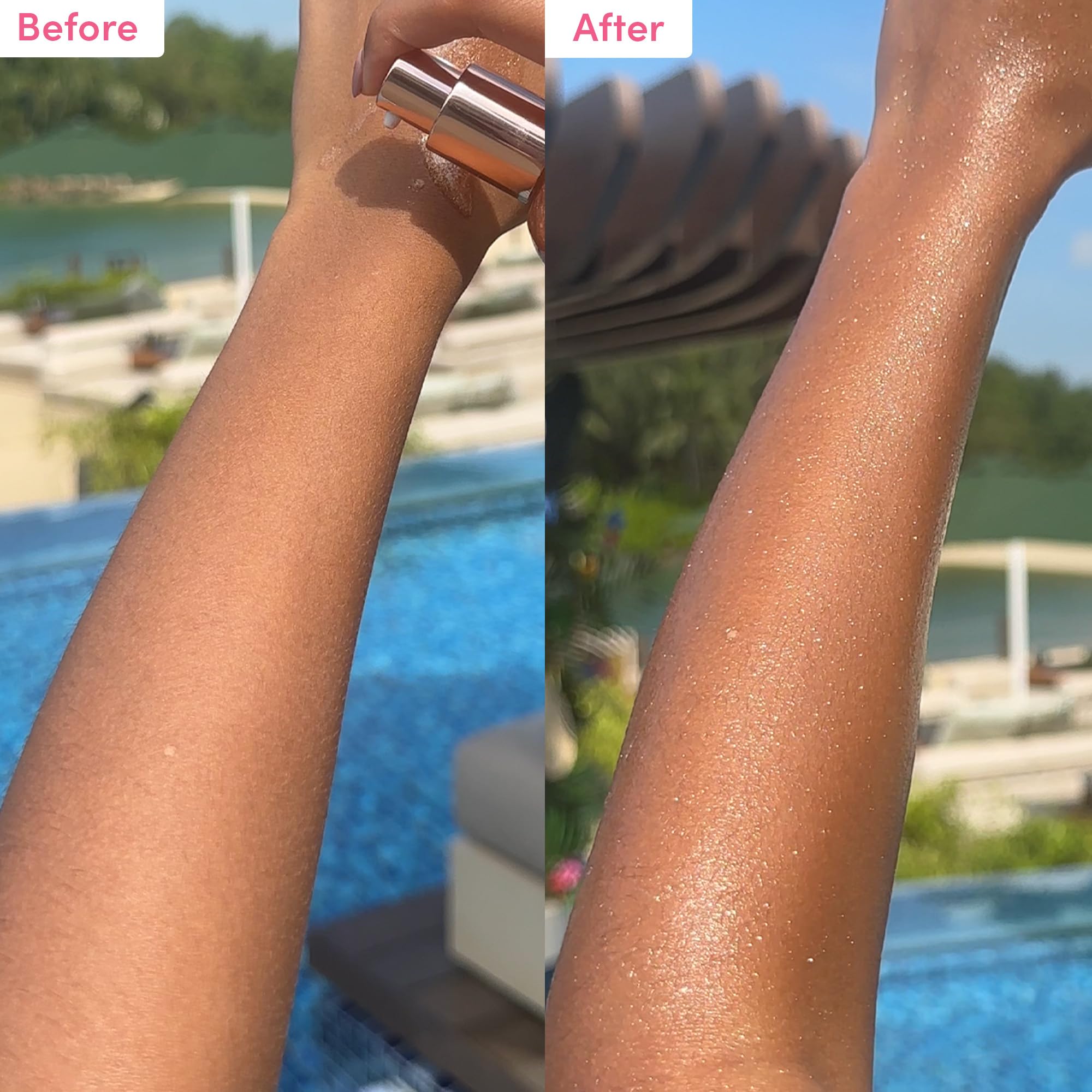 Coco & Eve Antioxidant Glow Shimmer Body Oil quick-absorption texture leaves soft skin