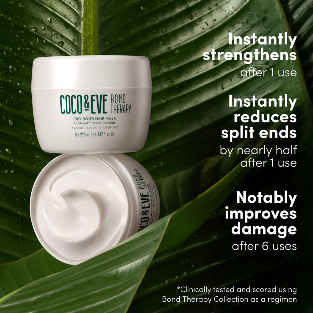 Coco & Eve Bond Therapy Pro Bond Mask application on hair for even coverage