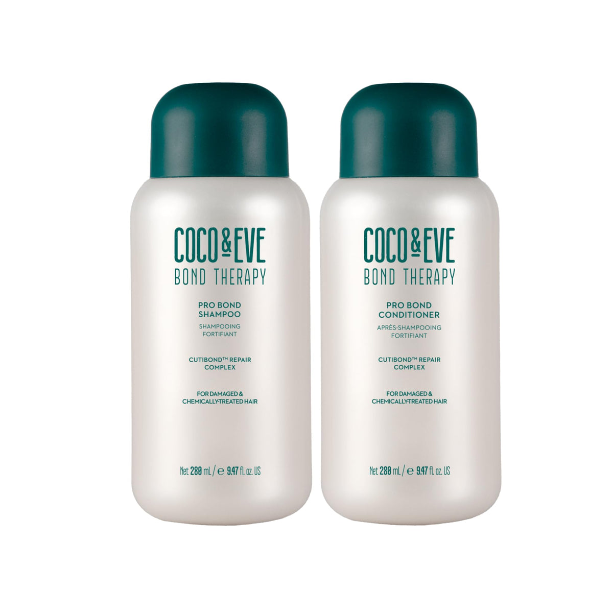 Coco & Eve Bond Therapy Pro shampoo bottle promoting bond-building strength