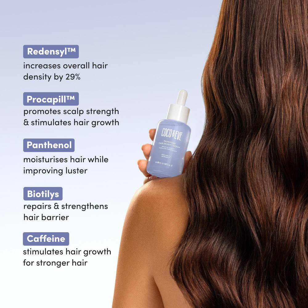 Coco & Eve Boost Therapy Tripeptide serum texture close-up for lightweight feel.