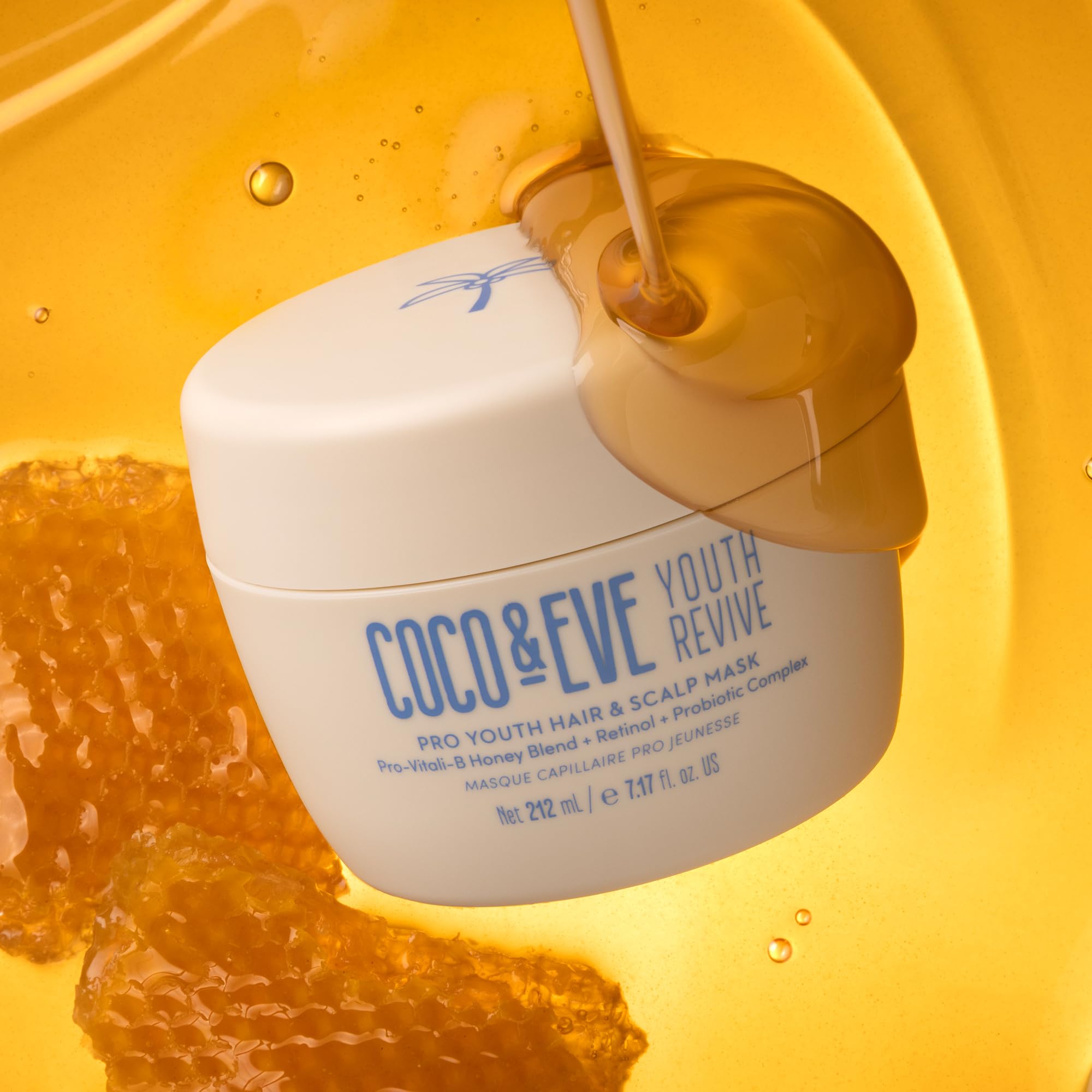 Coco & Eve Pro Youth Mask dispensing action for even application.