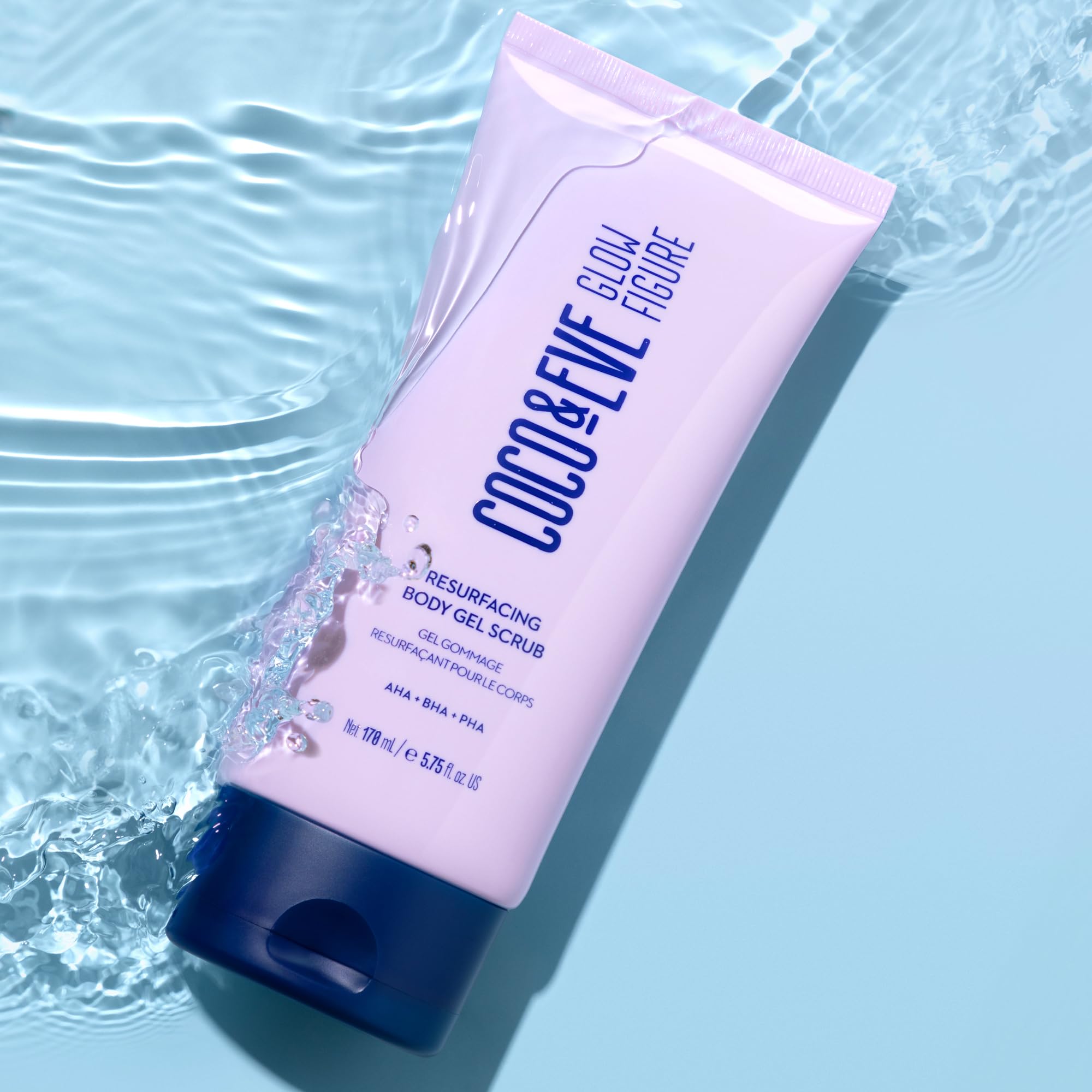 Coco and Eve Resurfacing Body Gel Scrub pre-tan prep creates an even surface for tan.