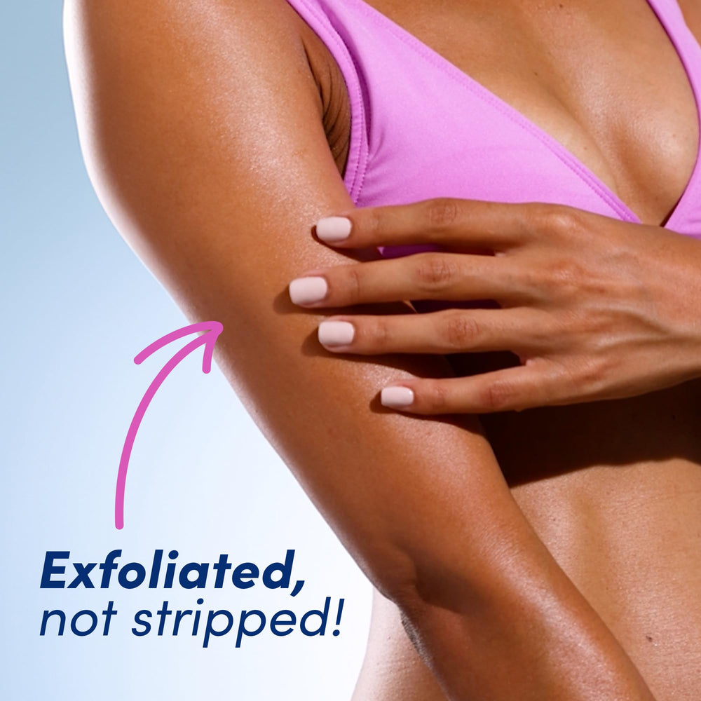 Coco & Eve Resurfacing Body Scrub glide on skin showing even distribution