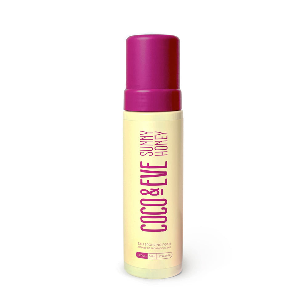 Coco & Eve Sunny Honey Bali bottle pump enables easy, mess-free application.