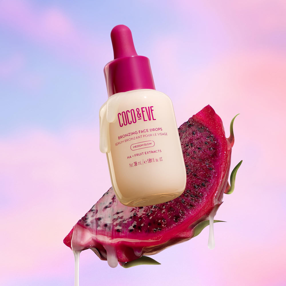 Coco & Eve Sunny Honey bronzing drops indoor-sunless-use adds home tanning convenience