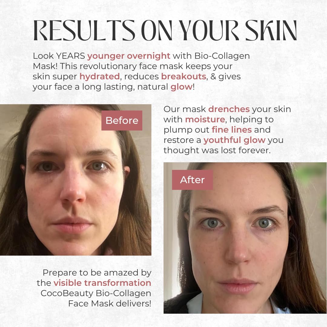 COCOBEAUTY collagen mask texture macro highlighting smooth surface