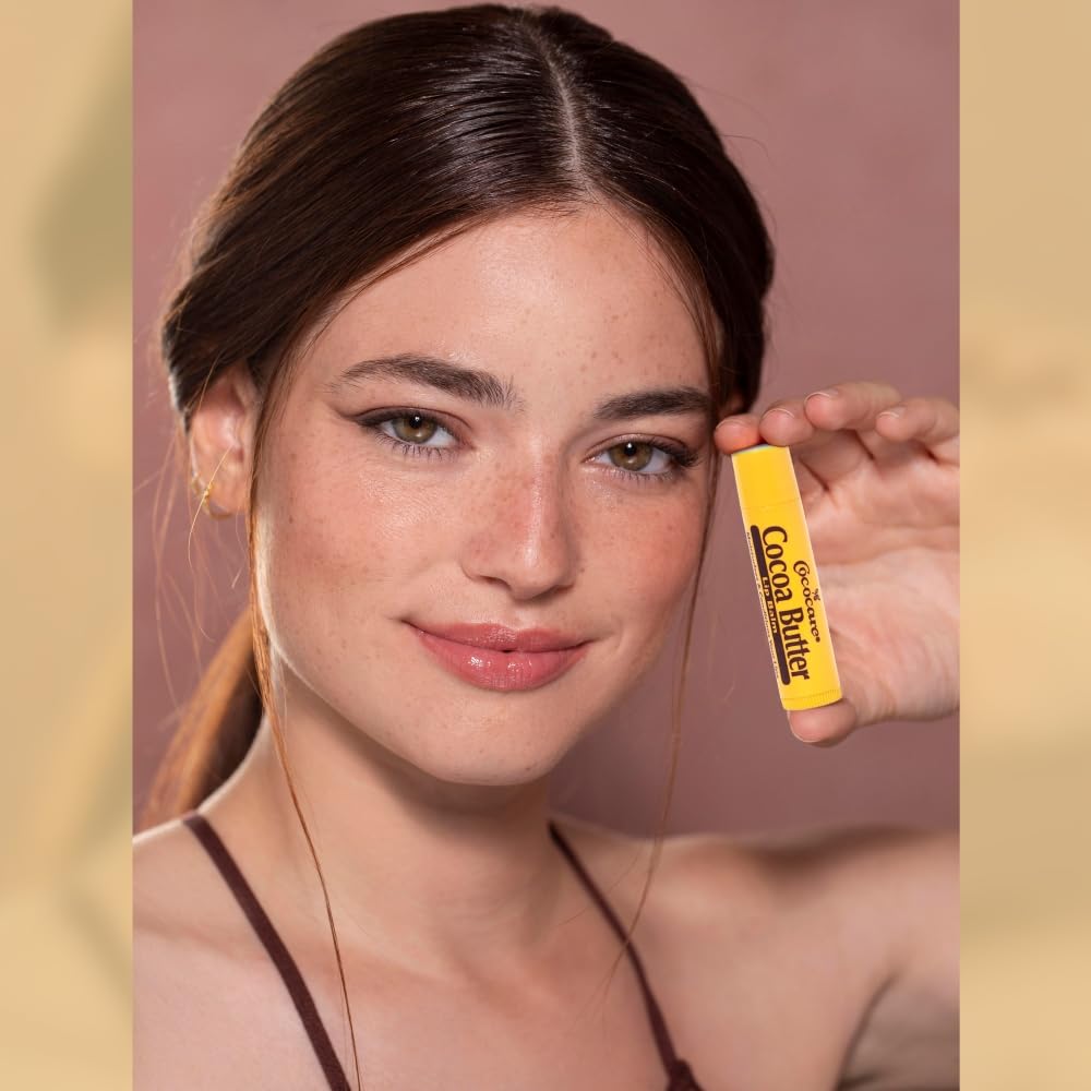 COCOCARE natural ingredients cocoa butter highlight a rich, nourishing lip care option for everyday moisture.