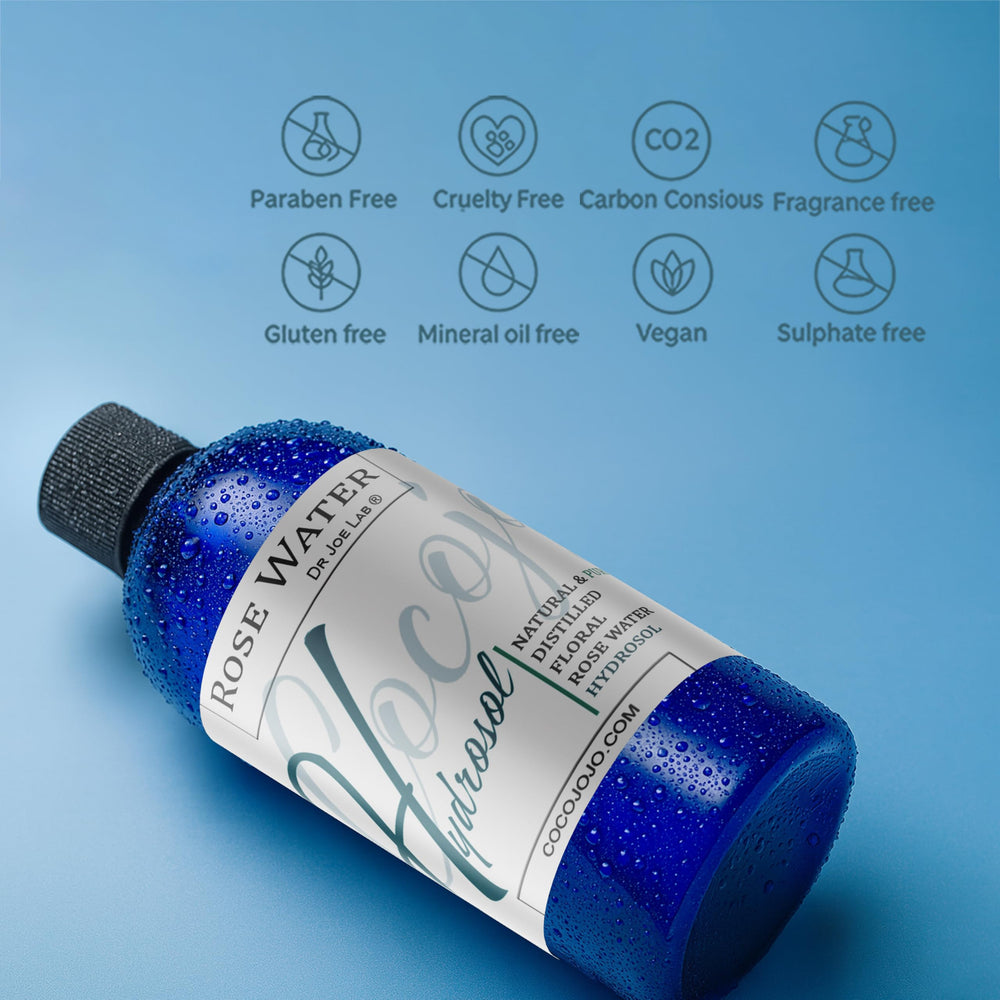 Cocojojo Rose Hydrosol bulk refill signals savings for frequent use.