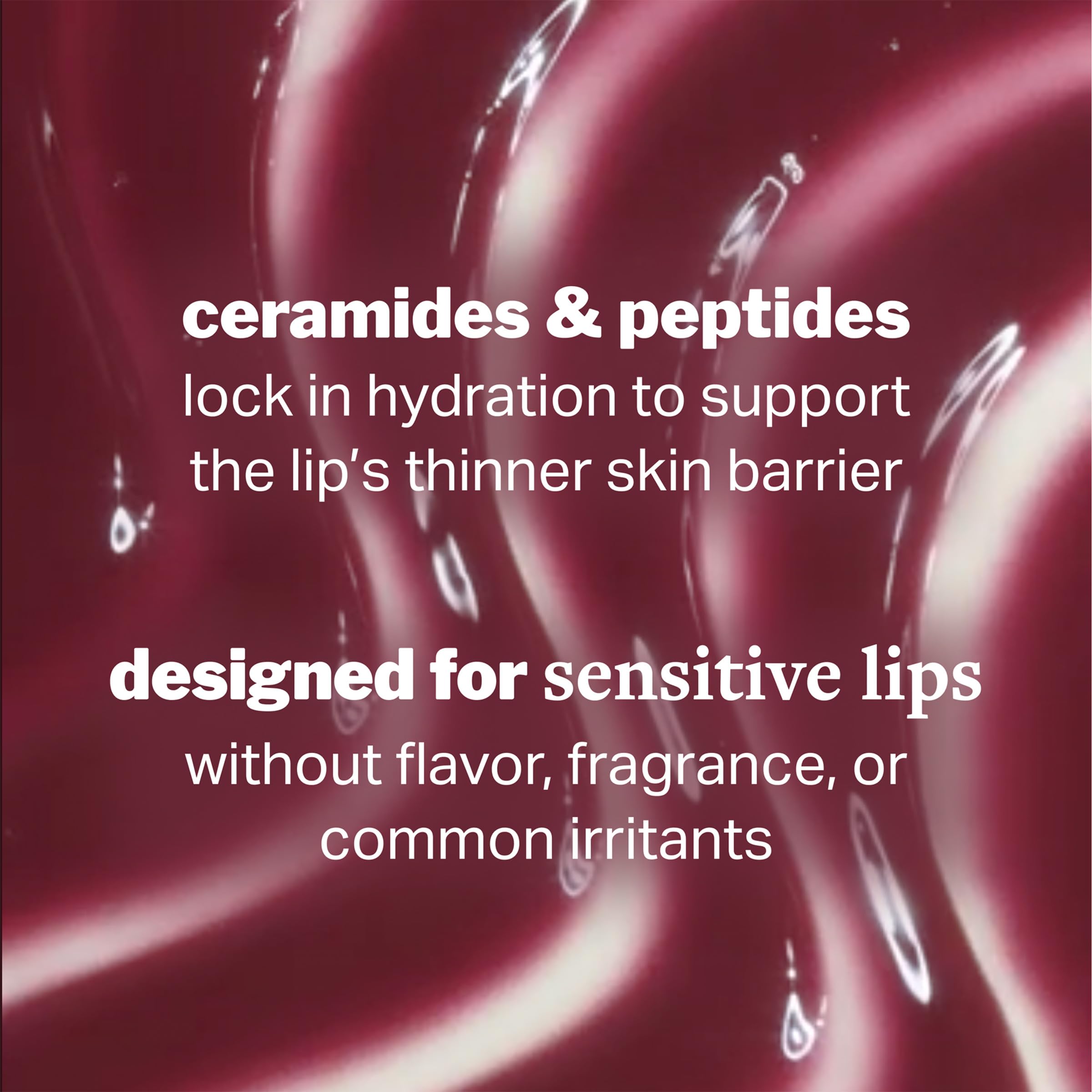 Cocokind Ceramide Lip Blur Balm fragrance-free packaging for sensitive lips.