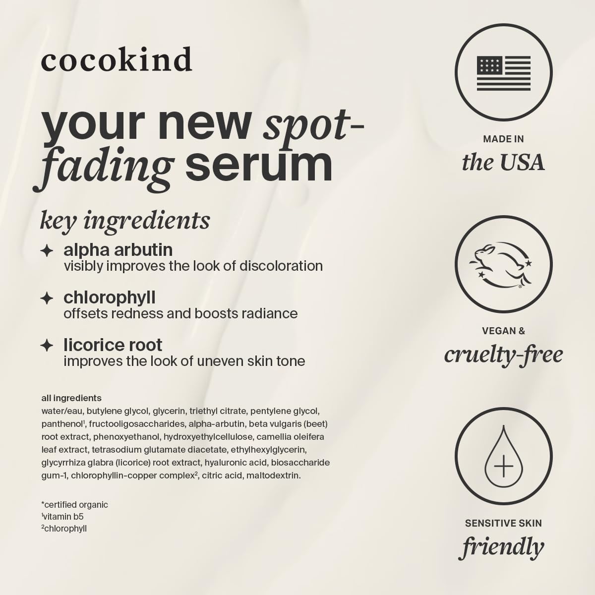 Cocokind Chlorophyll Discoloration Serum radiant skin preview hints at improved tone.
