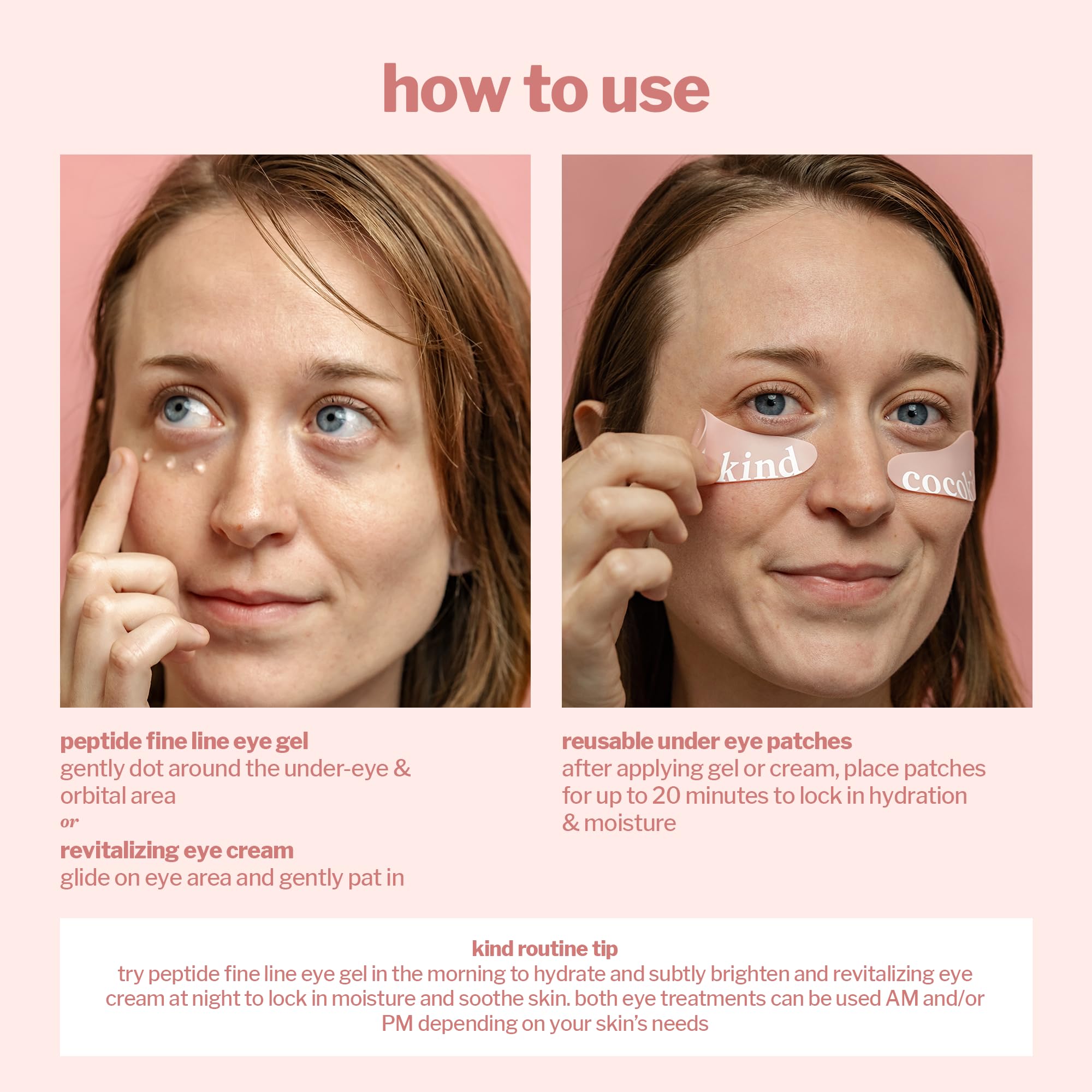 Cocokind Eye Love Kit fragrance-free formula ideal for sensitive skin.