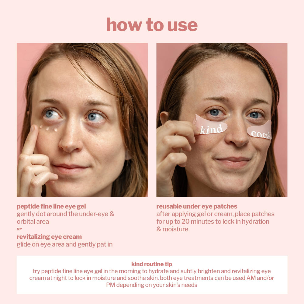 Cocokind Eye Love Kit fragrance-free formula ideal for sensitive skin.