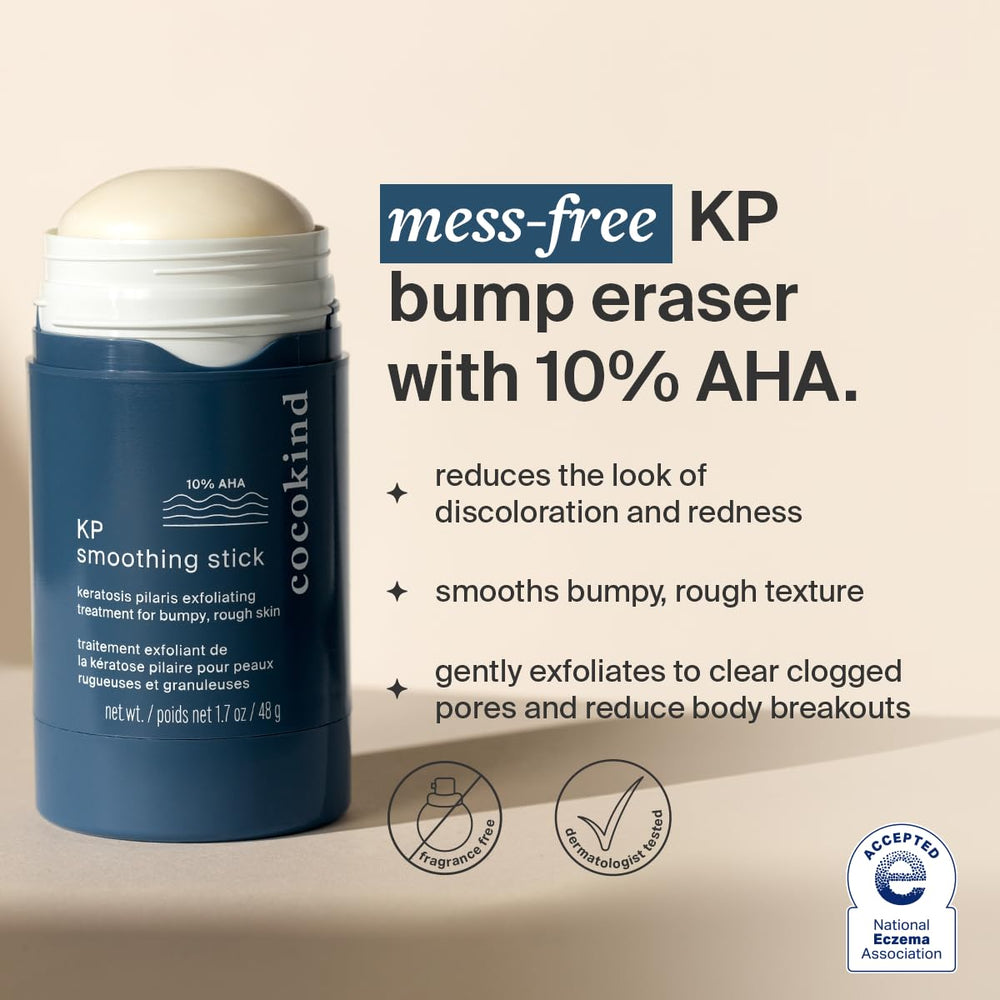 Cocokind KP Smoothing Stick close-up texture reveal for even skin feel.
