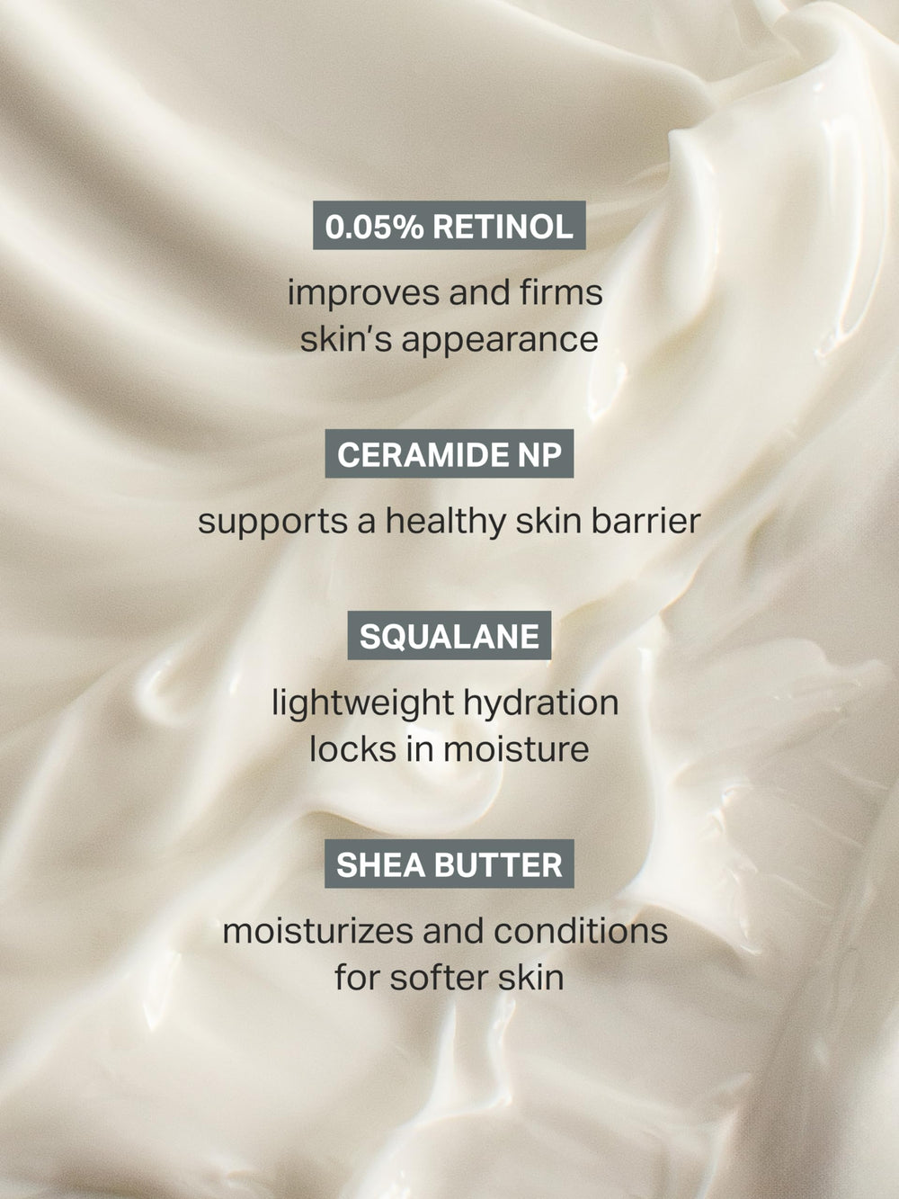 Cocokind Retinol Body Cream packaging shows 8 oz size for longer use