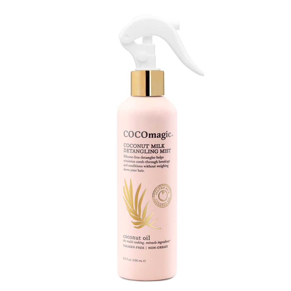 Cocomagic Coconut Milk Detangling Mist delivers smoother, shinier hair after use