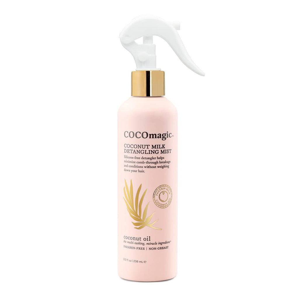 Cocomagic Coconut Milk Detangling Mist delivers smoother, shinier hair after use