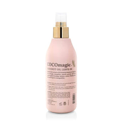 Cocomagic leave-in spray-application shows fast detangling and smooth finish.