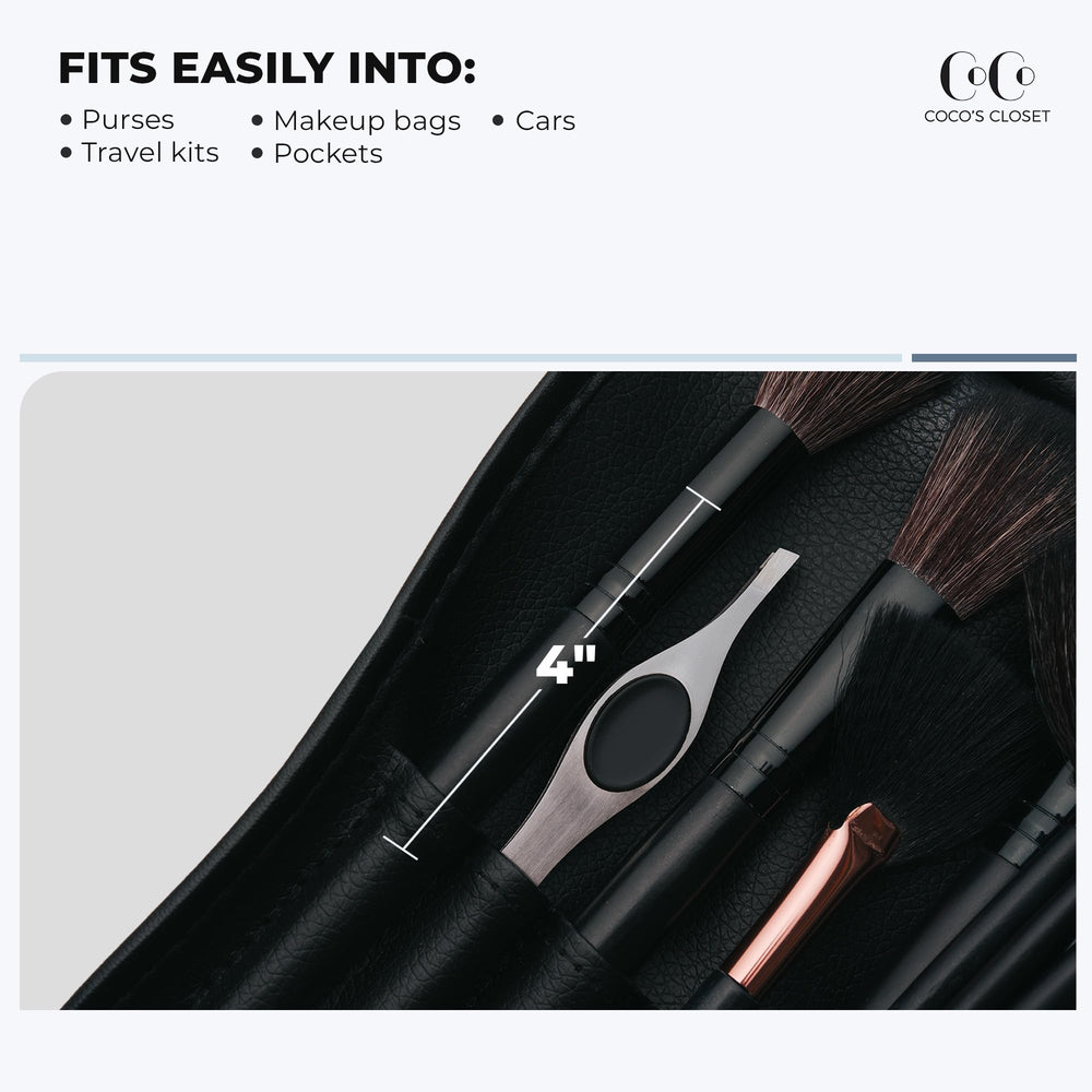 Coco's Closet compact design fits in beauty bag for daily touch-ups