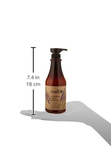 CODi lavender lotion on skin demonstrating quick absorption and fragrance