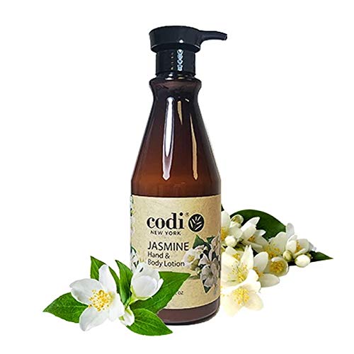 Person applying CODi Jasmine Lotion to hands and arms for moisture