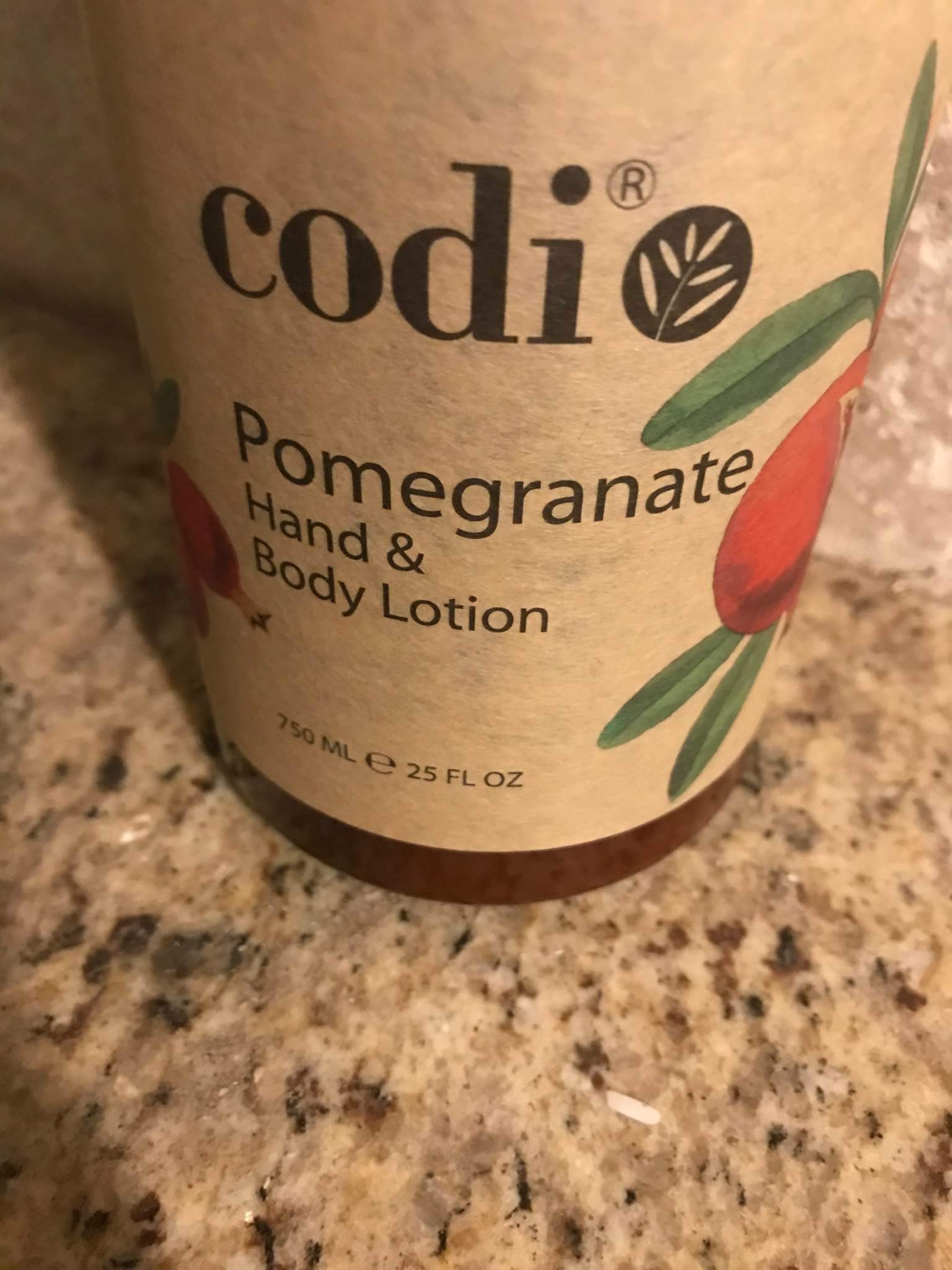 CODi Pomegranate Lotion daily-use image promotes skin hydration and scent ritual.
