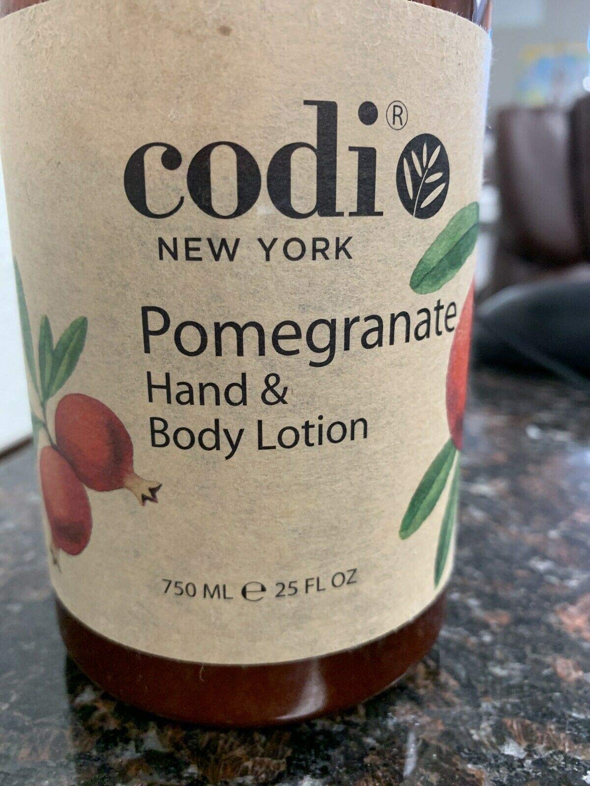 CODi Pomegranate Lotion gift-packaging image suggests an ideal present.