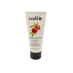 CODi Pomegranate Lotion packaging highlights an elegant bottle design.