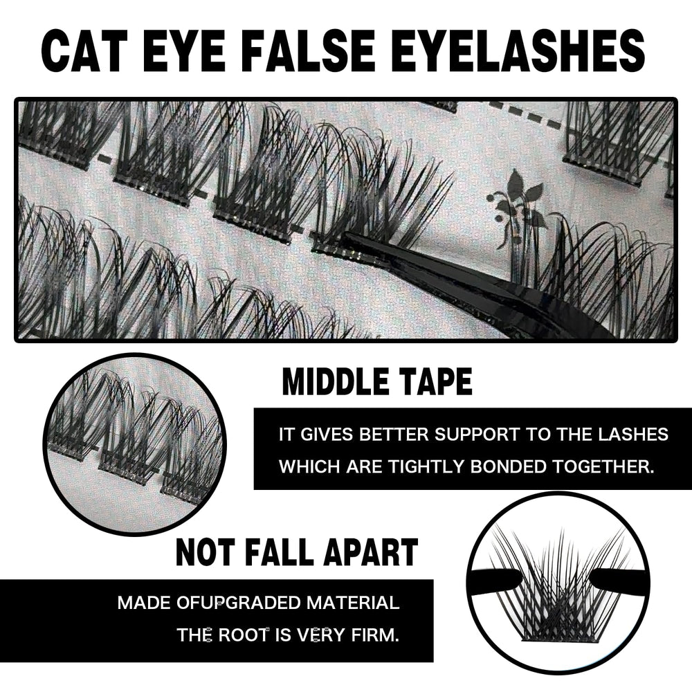 CoFier Wispy Lash Clusters Tweezers provide precise handling for clean cluster placement.