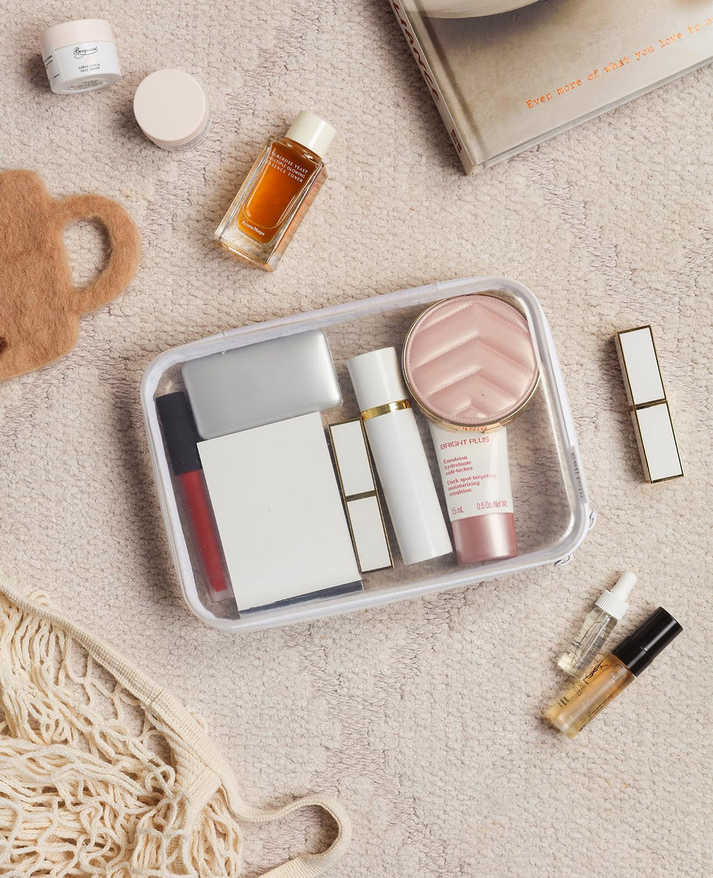 CoiiJoii clear case open zipper showing easy access.