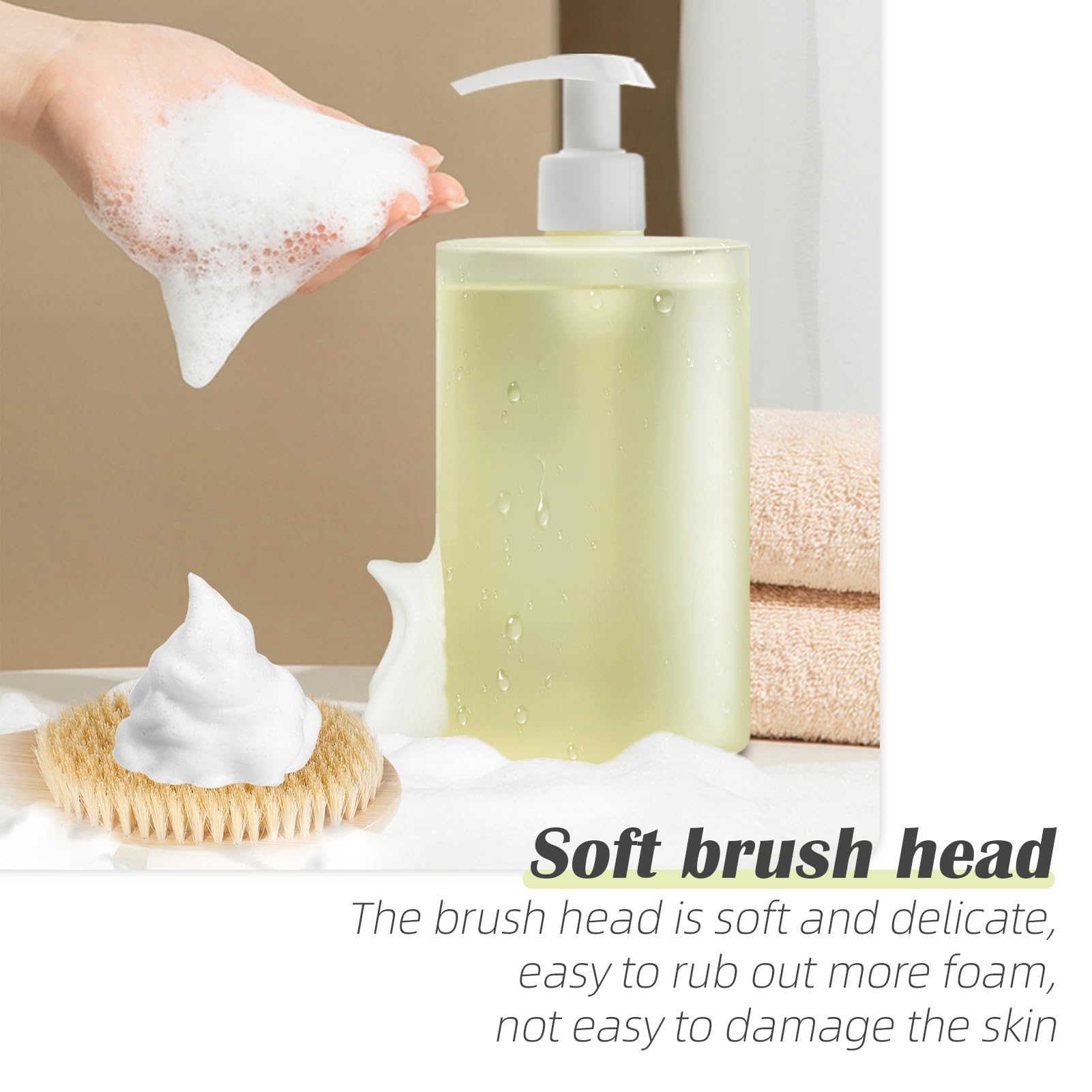 COINPOTIA Wet-dry brush adapts to shower and dry brushing routines