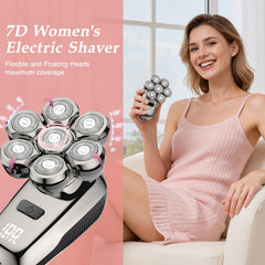 Coklean women's electric razor on leg promotes silky, comfortable shaving