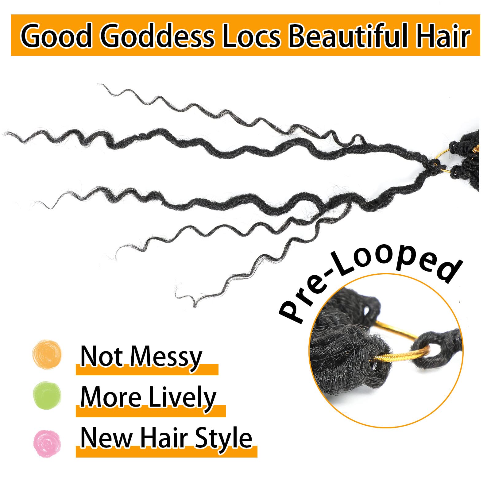 Col Bling Goddess Locs 14inch curly ends add boho chic movement