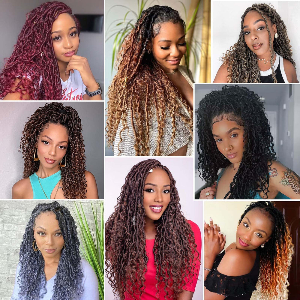 Col Bling Goddess Locs 14inch lightweight synthetic fibers for all-day comfort